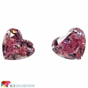 FANCY INTENSE PINK 0.052ct＆0.052ct/HS/RT2418/CGL