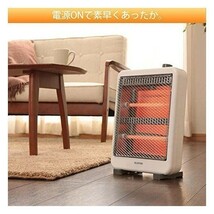 アイリスオーヤマ 新品 速暖 400W/800W 電気ストーブ 転倒時電源OFF 軽量 2段階切替 EHT-800W 未使用品 暖房_画像6