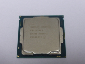 INTEL CPU Xeon E3-1220v6 4コア4スレッド 3.00GHZ SR329 LGA1151 CPUのみ 起動確認済みです①