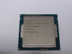 INTEL CPU Core i7 4790K C0 4コア8スレッド 4.00GHZ SR219 LGA1150 CPUのみ 起動確認済みです