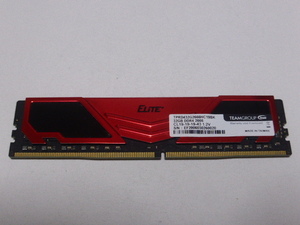 メモリ デスクトップパソコン用 TEAM DDR4-2666 PC4-21300 32GB 起動確認済みです TPRD432G2666HC19BK