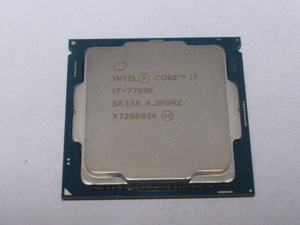 INTEL CPU Core i7 7700K 4コア8スレッド 4.20GHZ SR33A 起動確認済みです