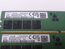 メモリ デスクトップパソコン用 Samsung DDR5-4800 PC5-38400 32GBx2枚 合計64GB 起動確認済みです _画像2