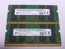 メモリ ノートパソコン用 1.20V Micron DDR4-2666 PC4-21300 16GBx2枚 合計32GB 起動確認済みです①_画像1