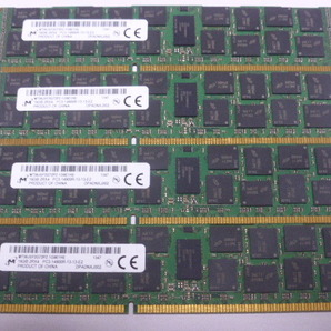 メモリ サーバーパソコン用 1.5V Micron PC3-14900R(DDR3-1866R) ECC Registered 16GBx4枚 合計64 GB 起動確認済みです③の画像1