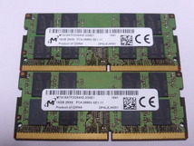メモリ ノートパソコン用 1.20V Micron DDR4-2666 PC4-21300 16GBx2枚 合計32GB 起動確認済みです②　_画像1