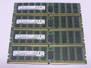メモリ サーバーパソコン用 Samsung PC4-17000(DDR4-2133)ECC Registered 16GBx4枚 合計64GB M393A2G40DB0-CPB 起動確認済です②