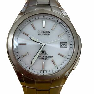 【6535】1円～ CITIZEN シチズン アテッサ エコドライブ Eco Drive ATTESA GN-4W-S H410-T003788 チタン 電波ソーラー 防水 ジャンク扱い