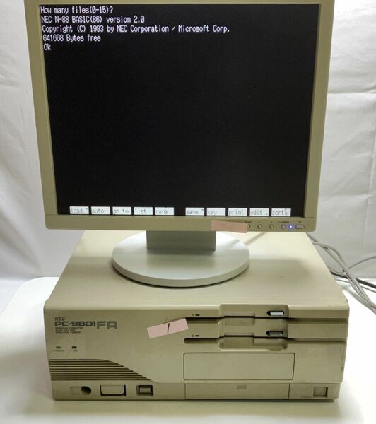 ジャンク品 　PC-9801　FA　現状品　　01