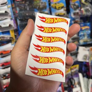 Hot Wheels シール約6センチ　6枚1セットホットホイール ホットウィール 輸入雑貨