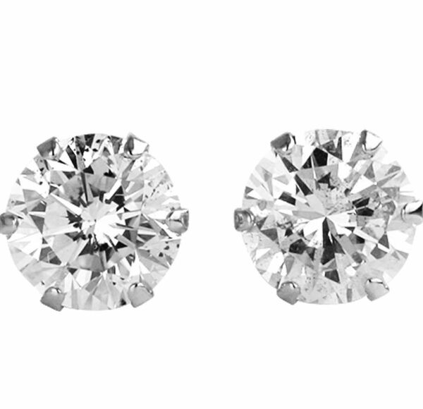 レディースジュエリーPT900 ダイヤモンド ピアス 0.60ct 6本爪タイプ