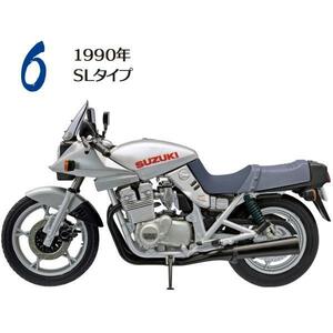 6 1990年 SLタイプ ヴィンテージ バイク キット Vol.10 SUZUKI KATANA GSX1100S スズキ カタナ 刀 1/24 エフトイズ ラスト1