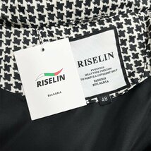 個性ヨーロッパ製※定価10万◆ブルガリア発※RISELIN ダウンジャケット ダックダウン80％ 暖かい 防風 千鳥格子 トレンド アウター L/48_画像8