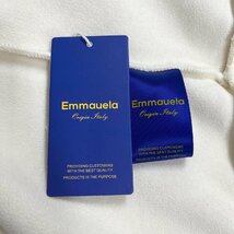 個性・パーカー 定価5万◆Emmauela・イタリア・ミラノ発◆高級 ソフト 裏起毛 暖かい 刺 異素材切替 プルオーバー フーディー M/46サイズ_画像10