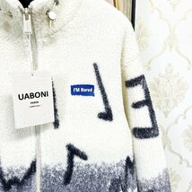 ★★定番EU製＆定価6万◆UABONI*Paris*ジャケット*ユアボニ*パリ発◆上質ミンク/カシミヤ混 厚手 フリース 防寒 暖かい ブルゾン 日常 M/46_画像6