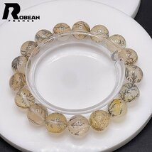 綺麗 EU製 定価9万円★ROBEAN・デンドライト★パワーストーン ブレスレット 天然石 模樹石水晶 お守り ギフト 9.5-10.1mm 1002H248_画像2