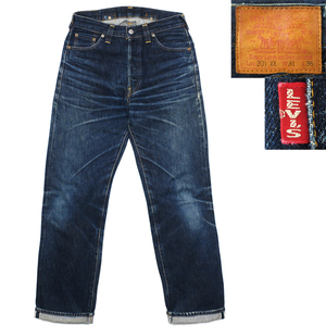 鬼ヒゲ&バレンシア製 ! LEVI'S 201xx 稀少 30's ビンテージ 復刻 デニム パンツ 98年 USA製♪ 大戦 501xx BigE 赤耳 LVC 506xx 革 ネバダ