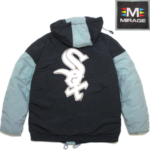 90's MIRAGE 希少 ビンテージ CHICAGO White Sox 防寒&中綿☆ ナイロン ジャケット! MLB スタジャン starter パーカー jh design dodgers