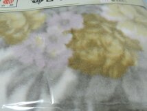 京都西川　アクリル毛布　140㎝×200㎝　ピンク　花柄　日本製　_画像2