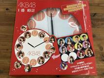 d100 AKB48 セブンイレブン 当たりくじ 1番 時計 置時計 壁掛け時計 マグネット付き 箱付き アイドル ※中古品 箱へこみ等有 動作未確認_画像1