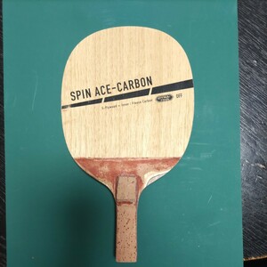 卓球ラケットSPIN ACE-CARBON スピンエースカーボン 反転式ペンホルダー　
