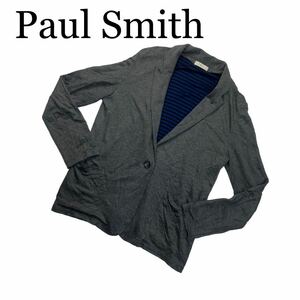 Paul Smith ポールスミス ジャケット 薄手 グレー 裏地ボーダー M