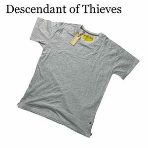 タグ付き Descendant of Thieves ディセンダントオブシーブス Tシャツ 半袖 ライトグレー XL