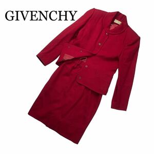 GIVENCHY ジバンシィ セットアップ スカートスーツ 赤 サイズ9 