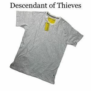 タグ付き Descendant of Thieves ディセンダントオブシーブス Tシャツ 半袖 ライトグレー M