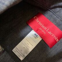 CHRISTIAN LACROIX jeans クリスチャンラクロワ デニムジャケット 44 大きいサイズ XL_画像8