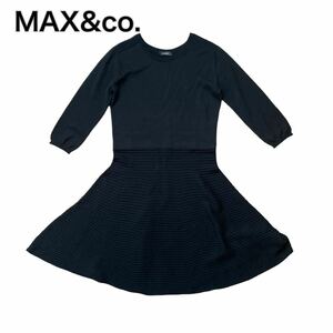 MAX&CO. マックスアンドコー ニットワンピース ブラック 黒 M