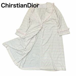 ChirstianDior Christian Dior свободная домашняя одежда купальный халат M окантовка розовый 