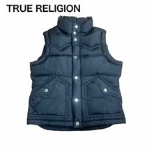 TRUE RELIGION トゥルーレリジョン ダウンベスト 黒ブラックS_画像1