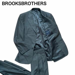 BROOKSBROTHERS ブルックスブラザーズ セットアップ スーツ グレー ビジネス チェック M