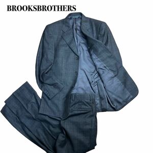 BROOKSBROTHERS ブルックスブラザーズ セットアップ スーツ グレー ビジネス チェック M 