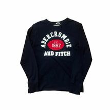 Abercrombie&Fitchアバクロビー&フィッチ 長袖Tシャツ カットソー M ネイビー紺_画像2