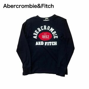 Abercrombie&Fitchアバクロビー&フィッチ 長袖Tシャツ カットソー M ネイビー紺