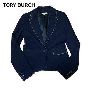 TORY BURCH トリーバーチ テーラードジャケット ネイビー紺 XS