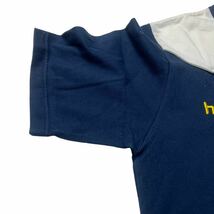 hummel ヒュンメル Tシャツ 半袖 紺色 プリント L_画像4