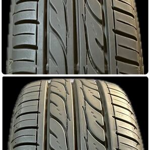 2023年製DUNLOP付 タント 165/55R15 4.5J+45 4穴 PCD100 ハブ54 純正 15インチ アルミ ホイール 4H ピッチ100 L375S ダイハツ 流用 ENKEI製の画像2