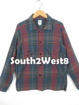 South2West8 ★ コットン チェック 長袖 シャツ M ★ サウス2ウエスト8 S2W8 ネペンテス シャツジャケット メンズ_画像1