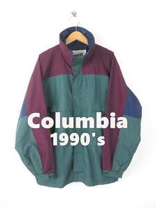 90s Columbia コロンビア ★ ナイロン マウンテン ジャケット L ★ マルチカラー アウトドア GIZZMO ギズモ アメリカ USA 古着 メンズ