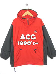 90s ACG エーシージー ★ プルオーバー アノラック パーカー L ★ NIKE ナイキ フーディー ジャケット アウトドア フード