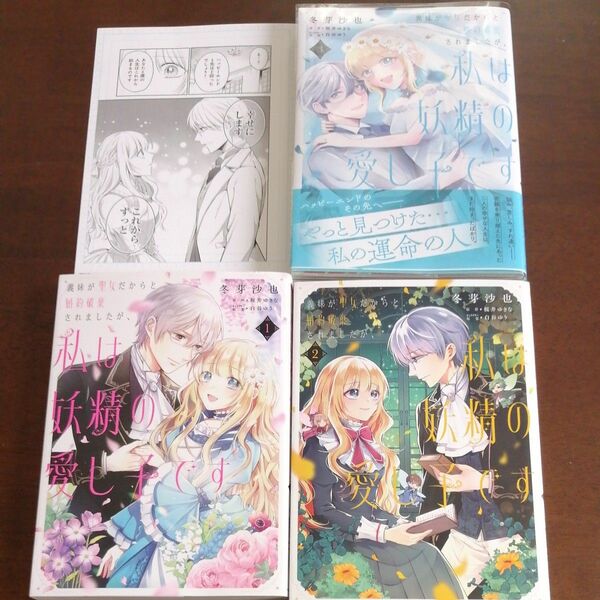  冬芽沙也「義妹が聖女だからと婚約破棄されましたが、私は妖精の愛し子です」全３巻