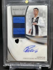 ★クリスティアーノ ロナウド Cristiano Ronaldo panini immaculate soccer patch auto サイン パッチ★ユヴェントス ポルトガル オート