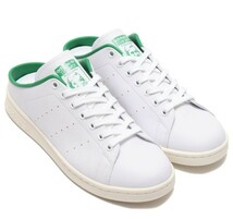 送料無料 adidas メンズ レディース STAN SMITH MULE スタンスミス ミュール WHITE GREEN ホワイト グリーン FX5849スリッポン 　24.5cm _画像1