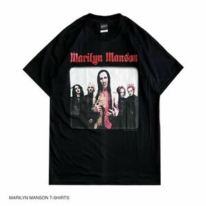 新品 MARILYN MANSON マリリンマンソン 半袖 Tシャツ ロック バンドT ブラック Lサイズ カジュアル シャツ