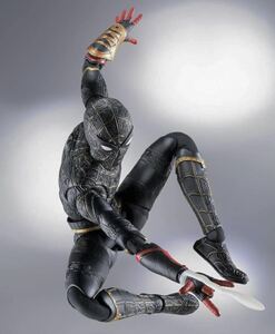 初回生産限定ヘッド付き ★ S.H.Figuarts スパイダーマン ブラック＆ゴールドスーツ ノー・ウェイ・ホーム アクション フィギュア