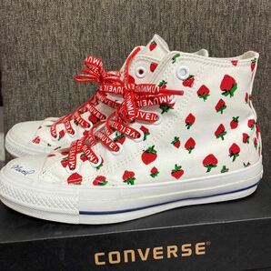 コンバース オールスター ALL STAR HI MUVEILコラボ いちご柄CONVERSE コンバース ミュベール いちご 24cmの画像5