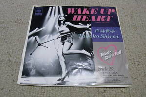  fan shide .. item : Shirai Takako WAKE UP HEART single record 